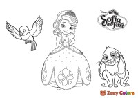 Sofia the first and her friends