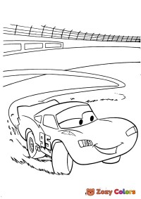 Lightning McQueen's racing