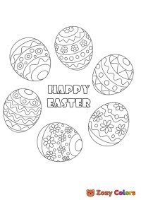 Happy Easter eggs