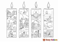 Four advent candles