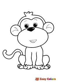 Cute monkey smiling