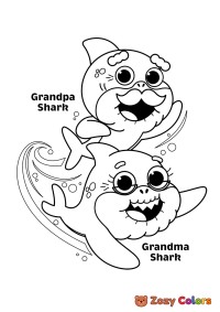 Grandpa and Grandma shark