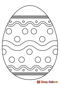 Easter egg with circles