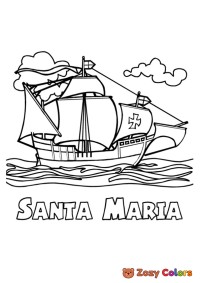 Santa Maria - Columbus day ship