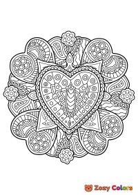 Valentines mandala