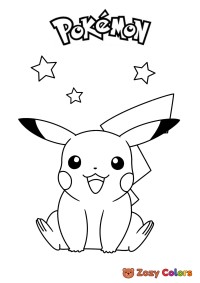 Pikachu with stars - Pokemon