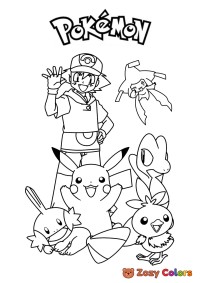Ash and his pokemon - Pokemon
