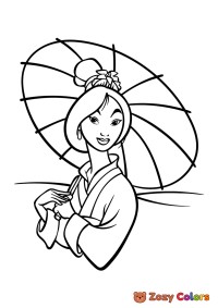 Mulan portrait Disney princess