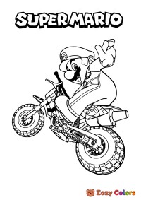 Super Mario on motorbike