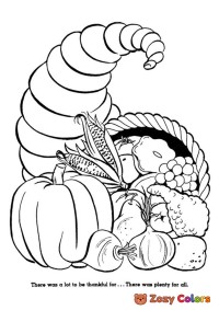 Thanksgiving day cornucopia