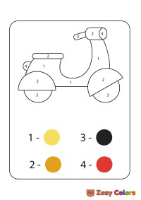 Scooter color by numbers