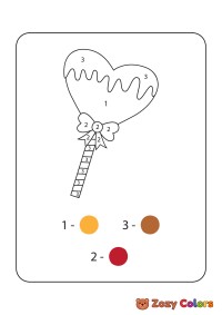 Lollypop color by numbers
