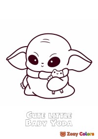 Cute little Baby Yoda