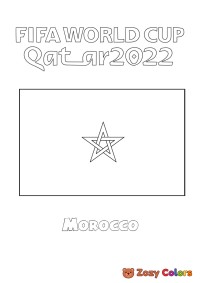 Morocco World Cup flag