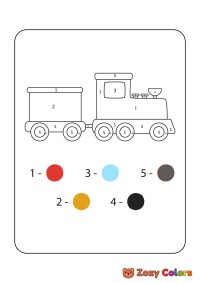 Train color by numbers
