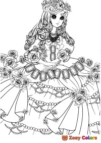 Girl-11 coloring page for Adults