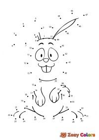 Happy Bunny dot the dots