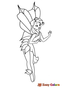Fairy with leaves
