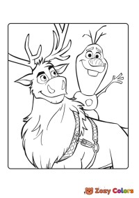 Frozen Olaf and Sven