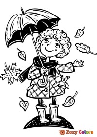 Girl with umbrella