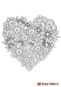 Valentines flower mandala