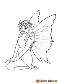Fairy with a flower crown