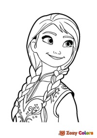 Frozen Anna smiling