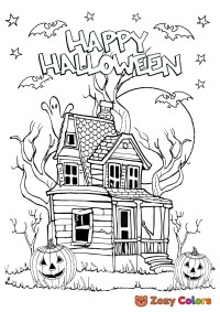 Halloween haunted house