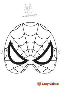 Spiderman mask cutout