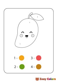 Pear color by numbers