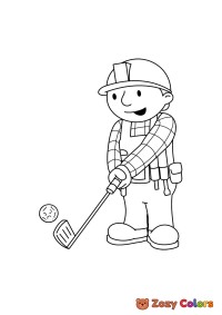 Bob the builder golfing