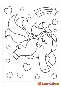 Pony with stars