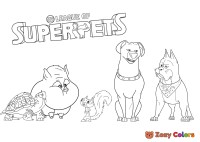 Hero pets from DC League of Super Pets