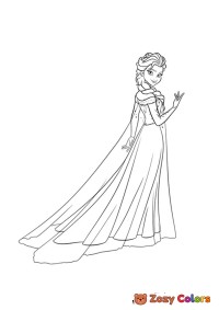 Frozen Elsa in dress