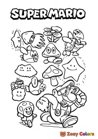 Characters from Super Mario